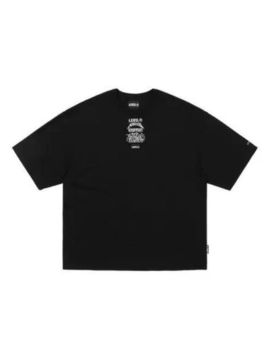 Total logo embroided short sleeve t shirt black - AJOBYAJO - BALAAN 1