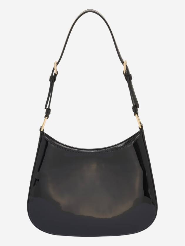 Cleo Patent Leather Shoulder Bag Black - PRADA - BALAAN 3