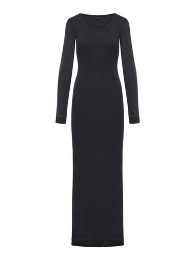 midi dress 791804TQVE11055 WASHED BLACK BLACK - BALENCIAGA - BALAAN 1