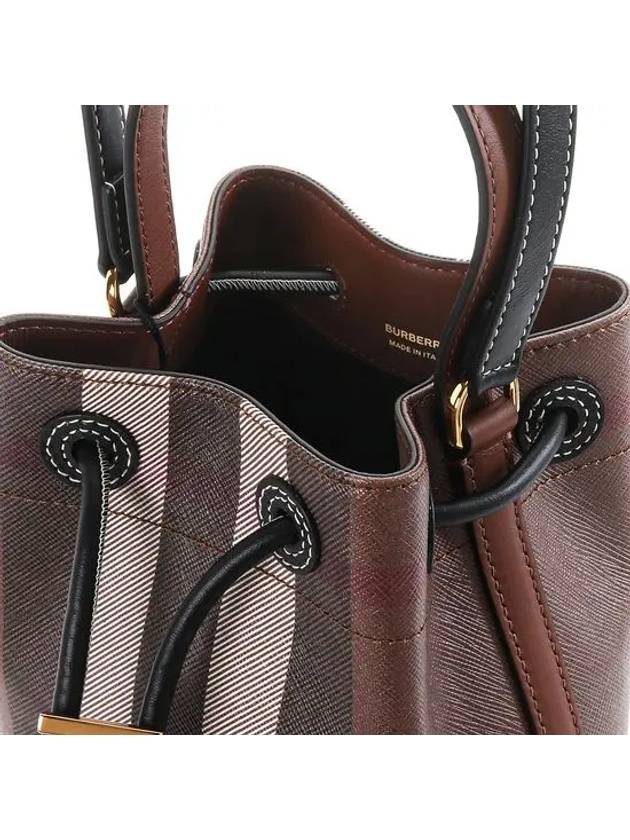 TB Mini Bucket Bag Dark Birch Brown - BURBERRY - BALAAN 6