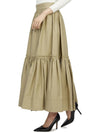 Flare Midi Pleats Skirt Beige - DIOR - BALAAN 7