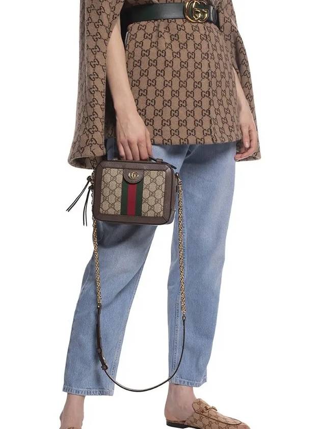 Ophidia GG Mini Shoulder Bag Brown - GUCCI - BALAAN 3