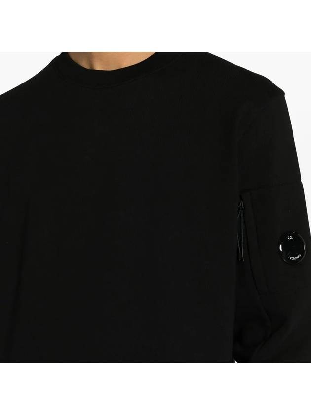 Diagonal Raised Fleece Sweatshirt Black - CP COMPANY - BALAAN 6