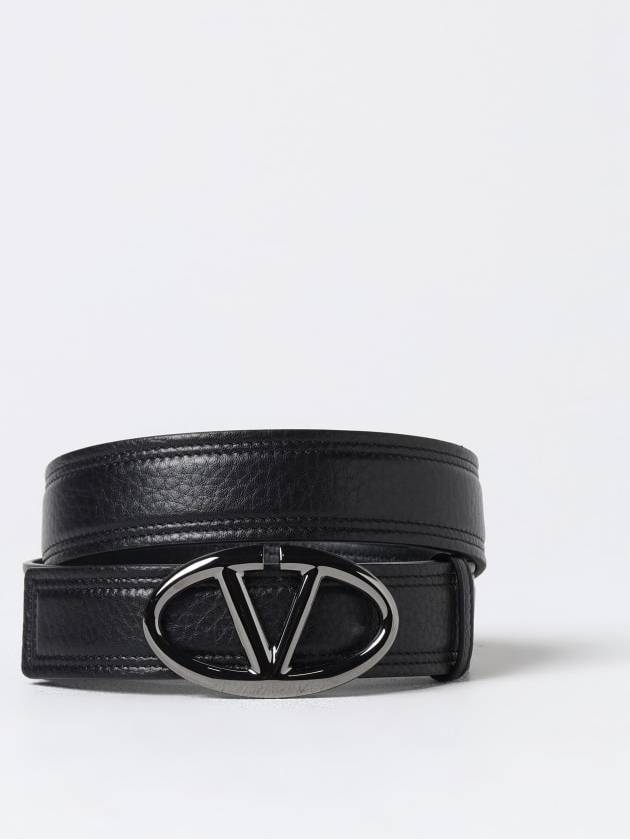 Leather Belt Black - VALENTINO - BALAAN 2