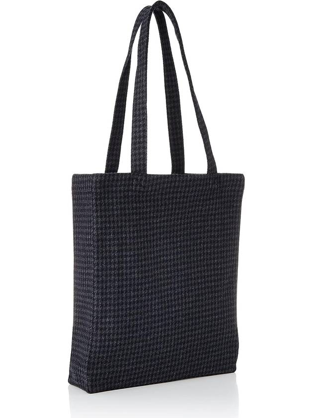 Ru Houndstooth Wool Eco Bag Navy - A.P.C. - BALAAN 5