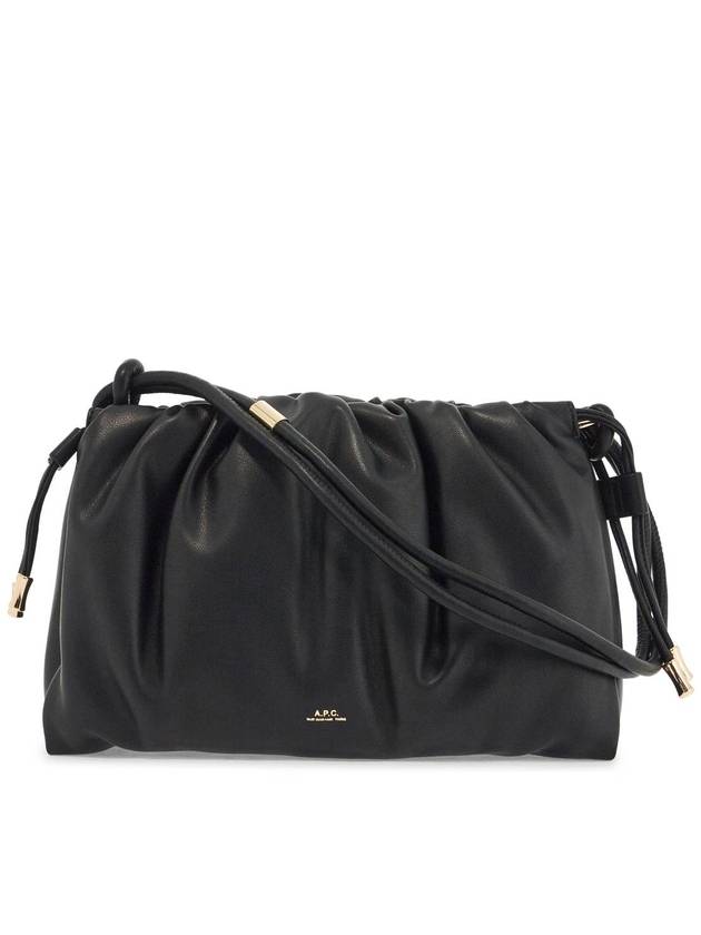 Wrinkled Leather Shoulder Bag Black - A.P.C. - BALAAN 2