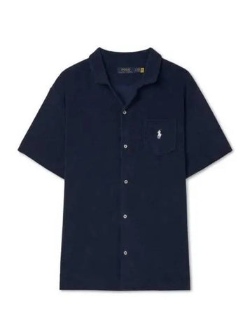 terry camp shirt navy - POLO RALPH LAUREN - BALAAN 1