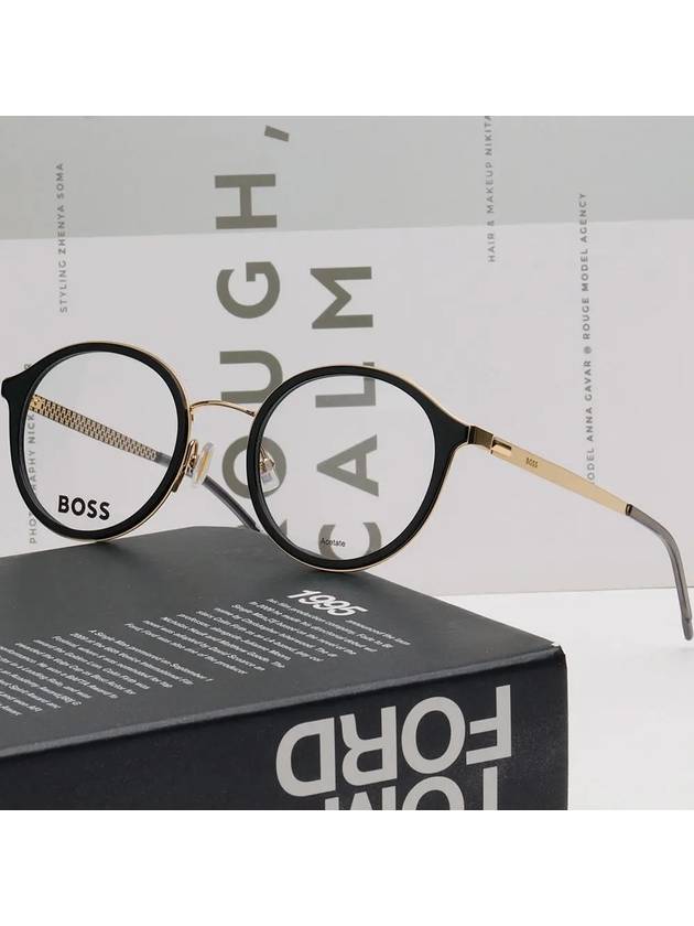 Hugo Boss glasses frame BOSS1210 RHL light Soltex round frame - HUGO BOSS - BALAAN 2