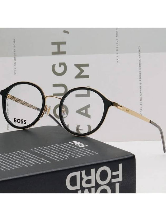 Hugo Boss glasses frame BOSS1210 RHL light Soltex round frame - HUGO BOSS - BALAAN 2