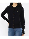 Logo Patch Cardigan Black - VIVIENNE WESTWOOD - BALAAN 2