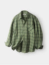 Breed Wrinkle Check Shirt Khaki - INDUST - BALAAN 9