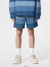 1AFQG7 Striped Patchwork Denim Shorts - LOUIS VUITTON - BALAAN 4