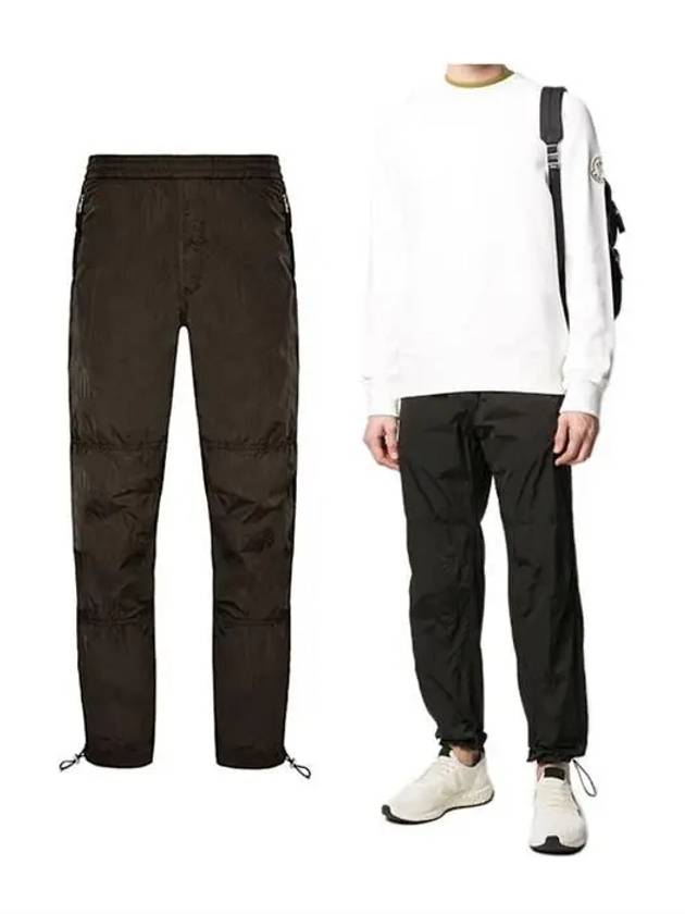 Men's Techno Fabric Track Pants Green - MONCLER - BALAAN.