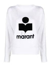 Kieffer Logo Print Linen Long Sleeve T-Shirt White - ISABEL MARANT - BALAAN 2