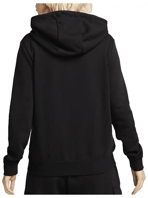 Sportswear Club Fleece Funnel-Neck Hoodie Black - NIKE - BALAAN 3