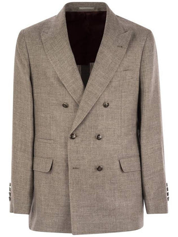 Diagonally deconstructed jacket - BRUNELLO CUCINELLI - BALAAN 1