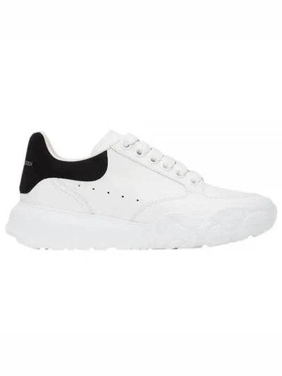 Court Trainers Suede Tab Low Top Sneakers White - ALEXANDER MCQUEEN - BALAAN 2