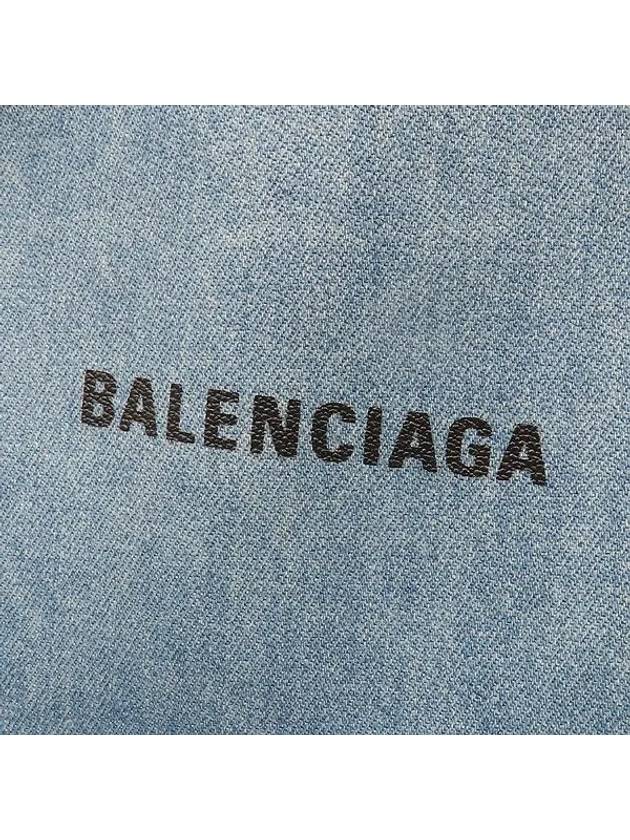 339933 Sky blue color fabric blend cabas tote bag auxiliary pouch - BALENCIAGA - BALAAN 3