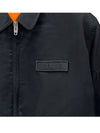 Logo patch bomber blouson zip up jacket black men s 2W83A889O 38NO TJ - CELINE - BALAAN 5