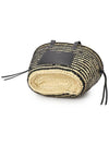 Cadix Medium Raffia Tote Bag Black - ISABEL MARANT - BALAAN 5