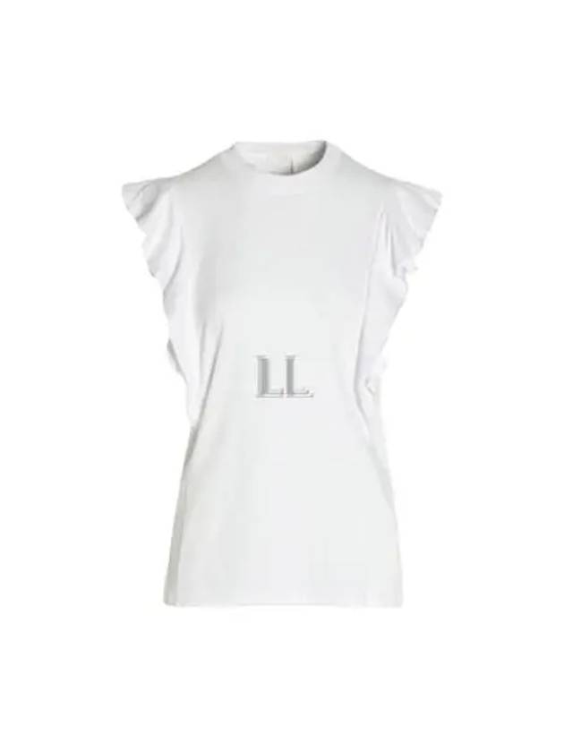 Women's Ruffled Sleeveless White - CHLOE - BALAAN 2