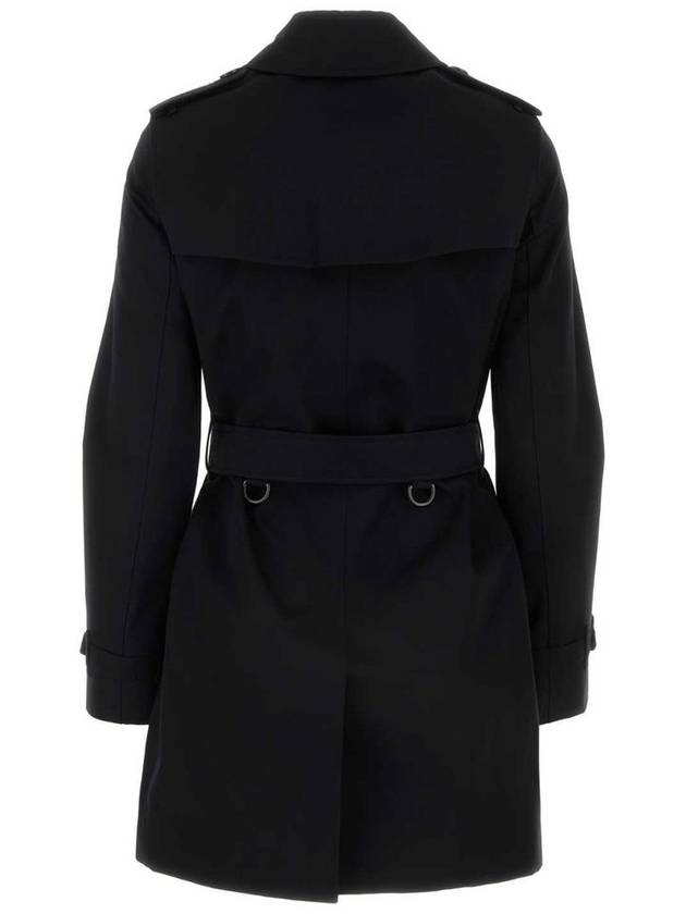 Kensington Cotton Trench Coat Black - BURBERRY - BALAAN 3