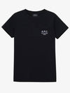 Denise Embroidered Short Sleeve T-shirt Black - A.P.C. - BALAAN 2