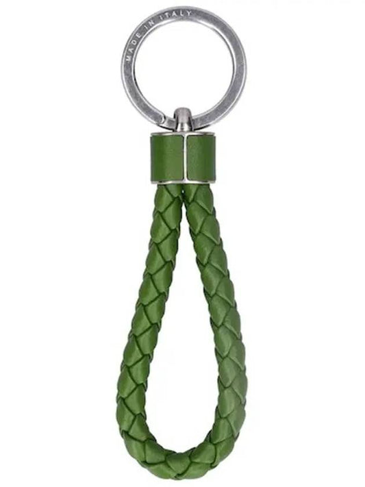 Bottega Veneta Intrecciato Woven Avogado Leather Key Holder Keyring - BOTTEGA VENETA - BALAAN 2