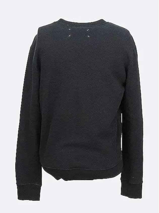 Maison Margiela S30GU0040 Black Color Quilted Nylon Round Sweatshirt Size 44 - MAISON MARGIELA - BALAAN 3