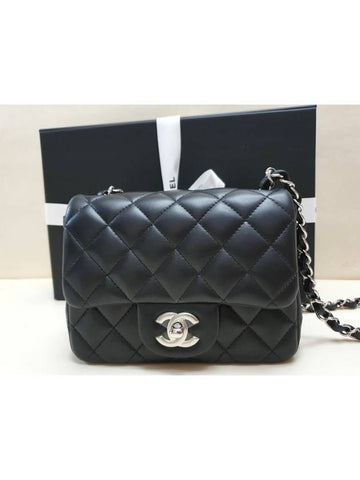 Petit Sac Black Lambskin Silver A35200 - CHANEL - BALAAN 1