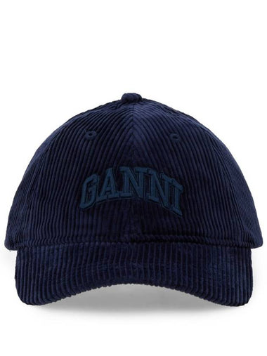 BASEBALL HAT WITH LOGO - GANNI - BALAAN 1