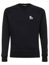 Dressed Fox Patch Classic Sweatshirt Black - MAISON KITSUNE - BALAAN 2