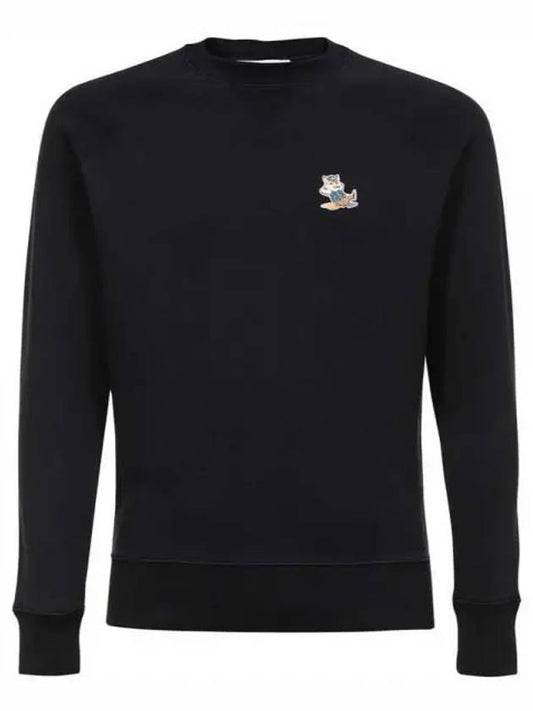 Dressed Fox Patch Classic Sweatshirt Black - MAISON KITSUNE - BALAAN 2