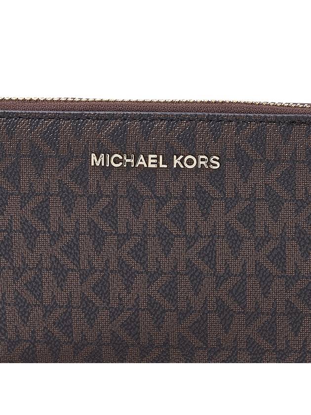 Large Logo Continental Long Wallet Brown - MICHAEL KORS - BALAAN 7