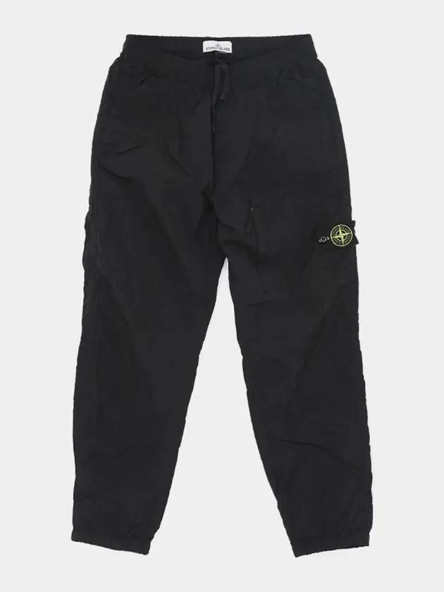 31019 Nylon Metal Econyl Track Pants Black - STONE ISLAND - BALAAN 4