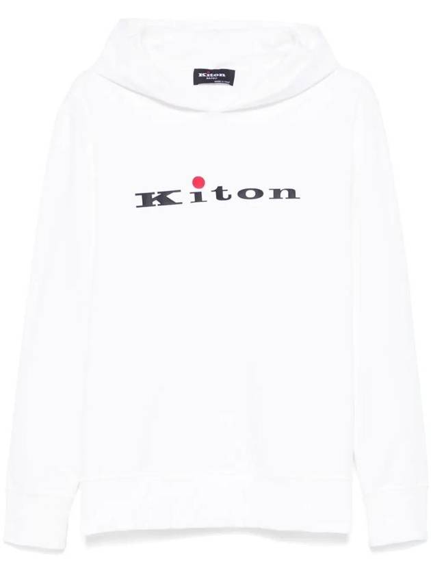 Kiton Sweatshirt With Rubberized Logo - KITON - BALAAN 1