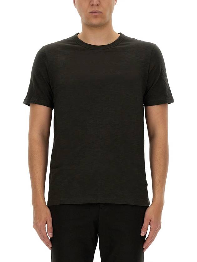 Men's Essential Cosmos Short Sleeve T-Shirt Black - THEORY - BALAAN 3