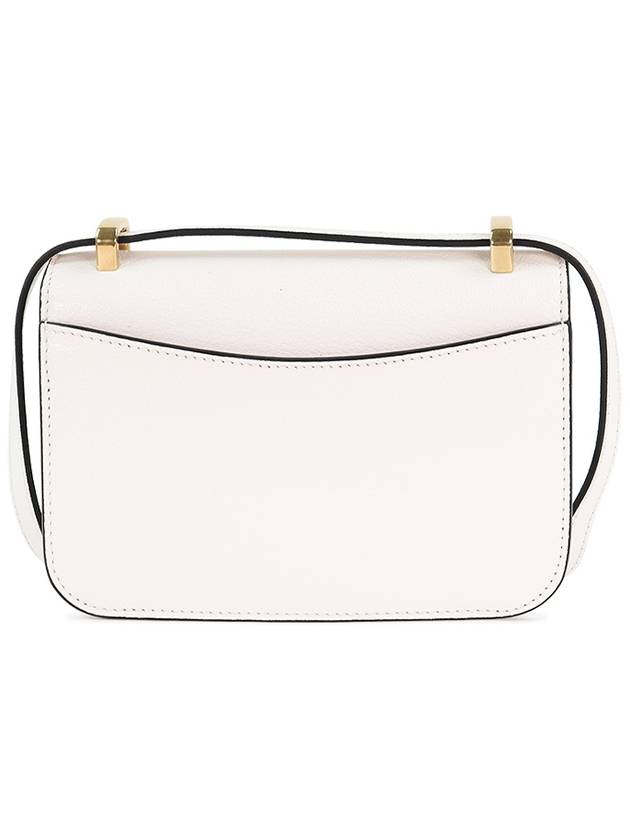 Madras Embossed Logo Gold Leather Shoulder Bag White - MIU MIU - BALAAN 3