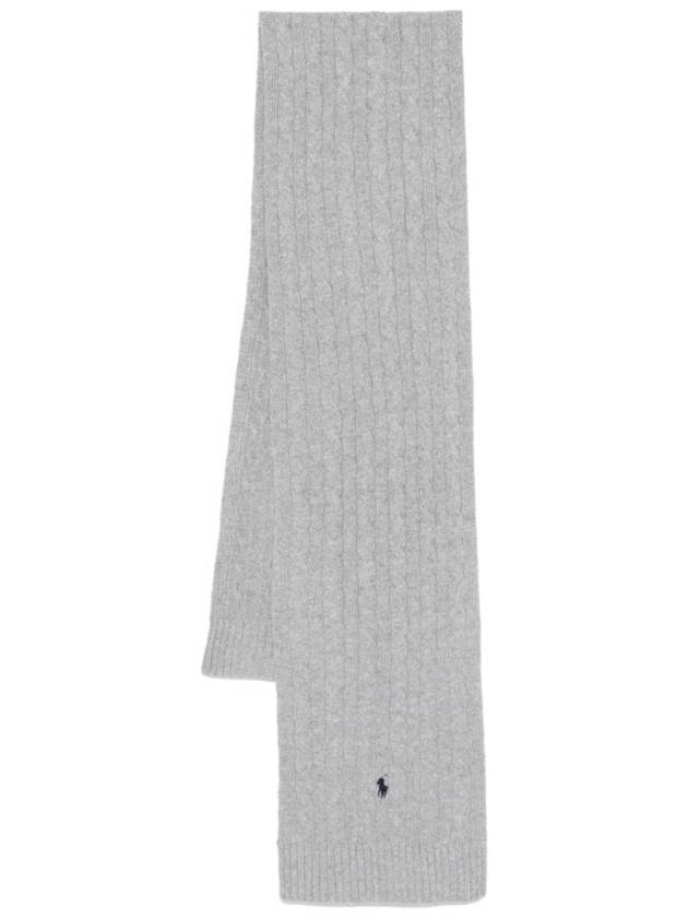 Cable Knit Muffler Grey - POLO RALPH LAUREN - BALAAN 1