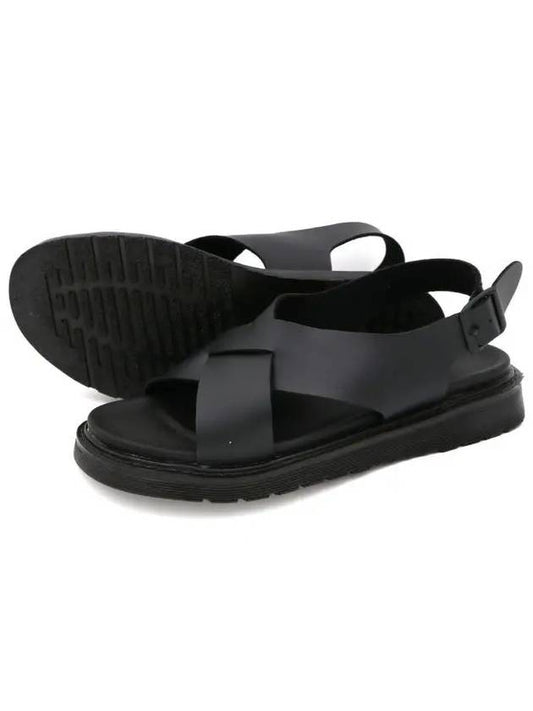 Height 4cm Cross Sandals Black - SUPENER - BALAAN 2