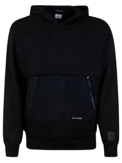 Logo Patch Hoodie Black - CP COMPANY - BALAAN 2