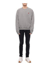 Small Heart Logo Sweatshirt Grey - AMI - BALAAN 4