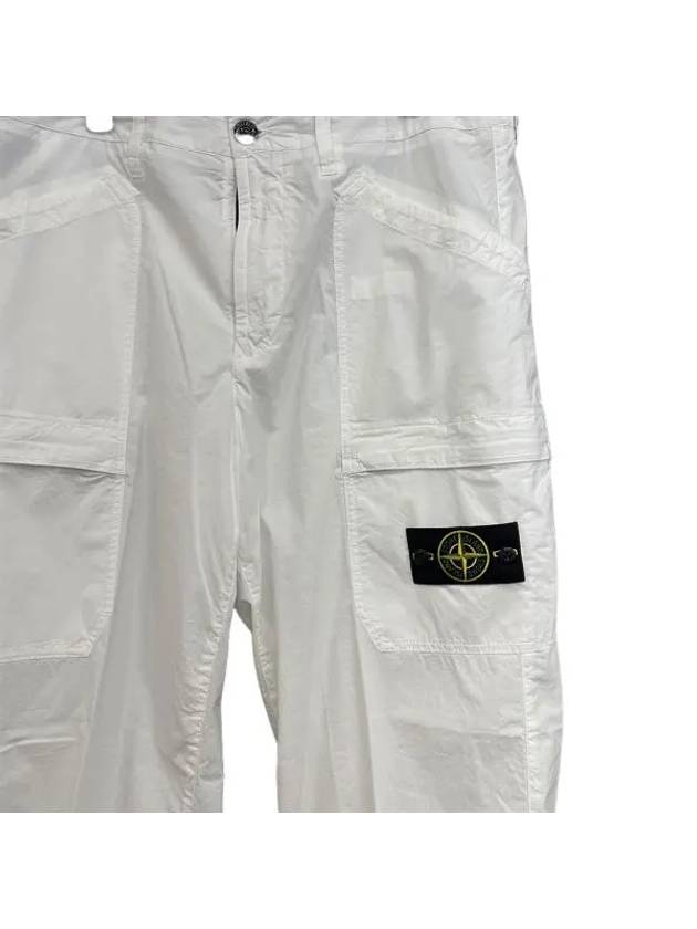 Tela Paracadute Cargo Pants White - STONE ISLAND - BALAAN 5