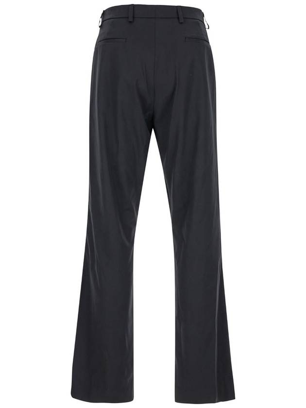 Black High Waist Pants In Wool Blend Man - DIESEL - BALAAN 2