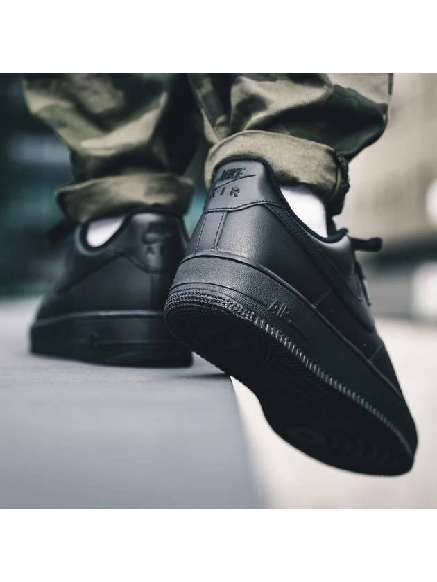 Air Force 1 '07 Low Top Sneakers Triple Black - NIKE - BALAAN 6