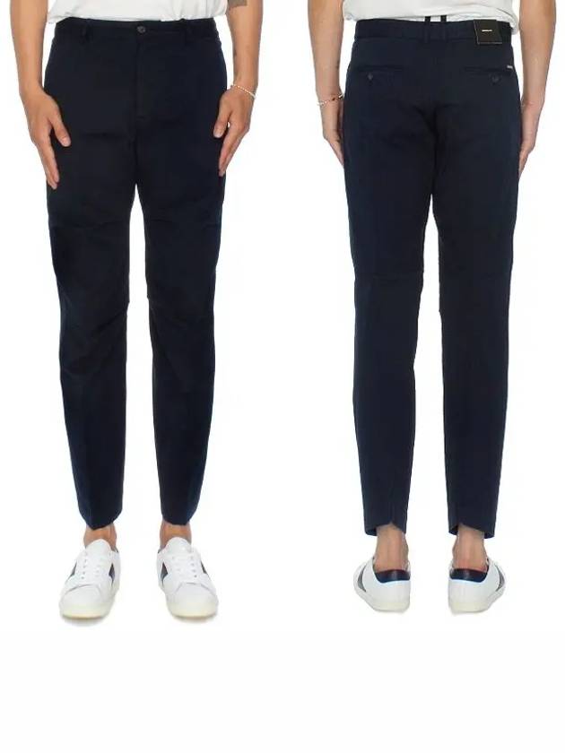 Skipper Fit Chino Pants Navy S71KB0170 - DSQUARED2 - BALAAN 1