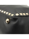 Black Calfskin Gold Plated Small Rockstud Shopper 2WAY - VALENTINO - BALAAN 6