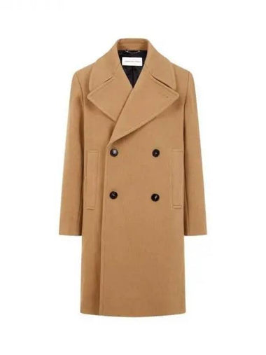 Wide lapel wool double coat beige 271042 - DRIES VAN NOTEN - BALAAN 1