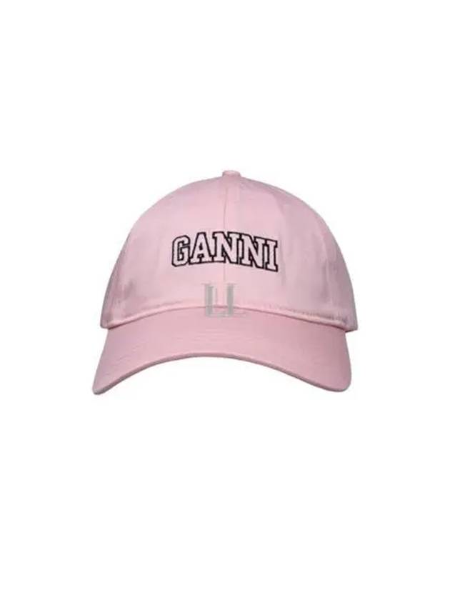 Embroid Logo Ball Cap Lilac - GANNI - BALAAN 2