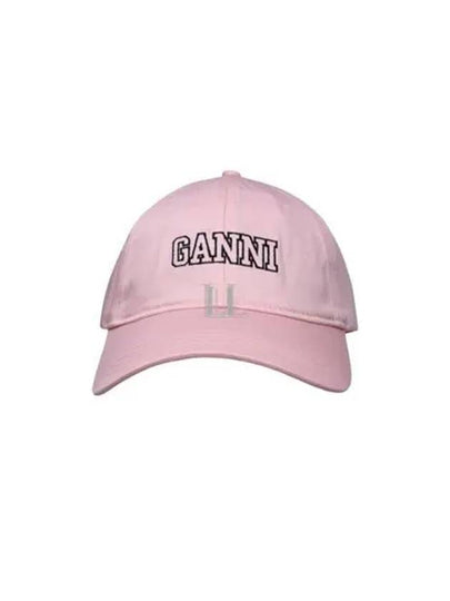 Embroid Logo Ball Cap Lilac - GANNI - BALAAN 2